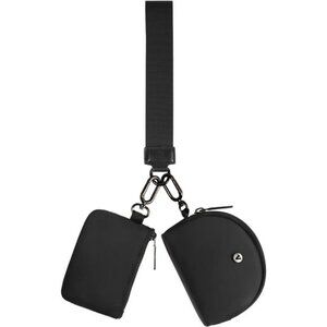 Women Keychain Wristlet Wallet Mini Zip Pouch Card Holder Coin Purse Travel